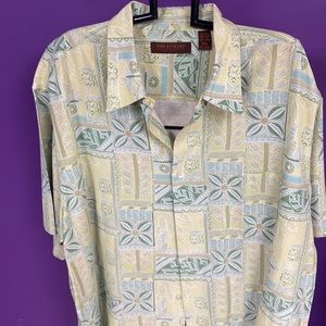 Tori Richard’s button down silk Hawaiian shirt